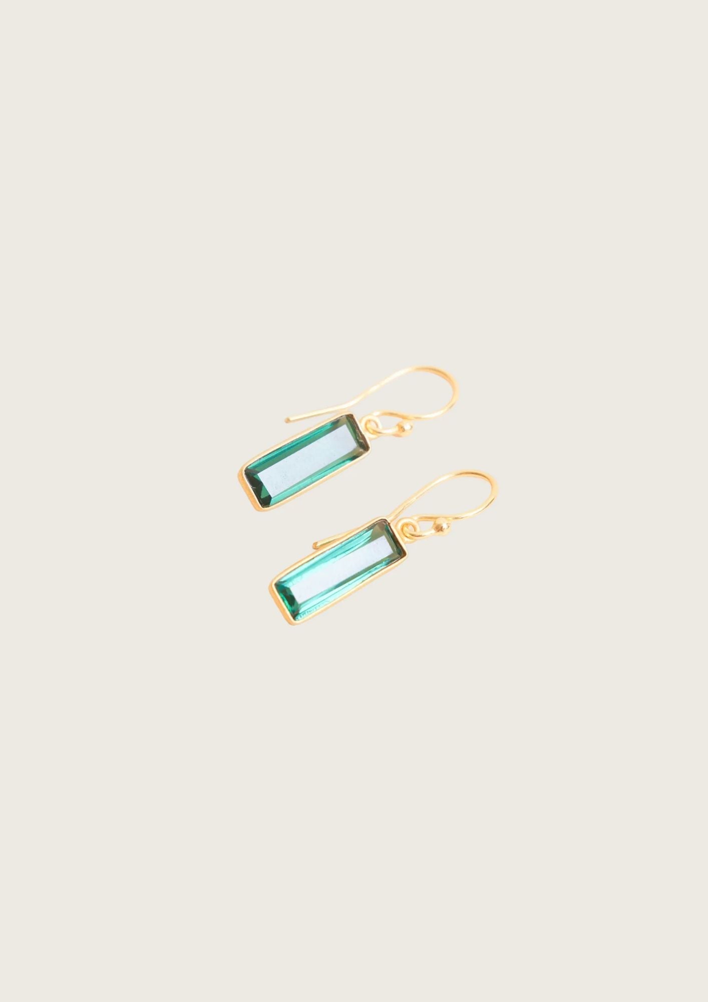 Muda earrings - Green tourmaline - earring